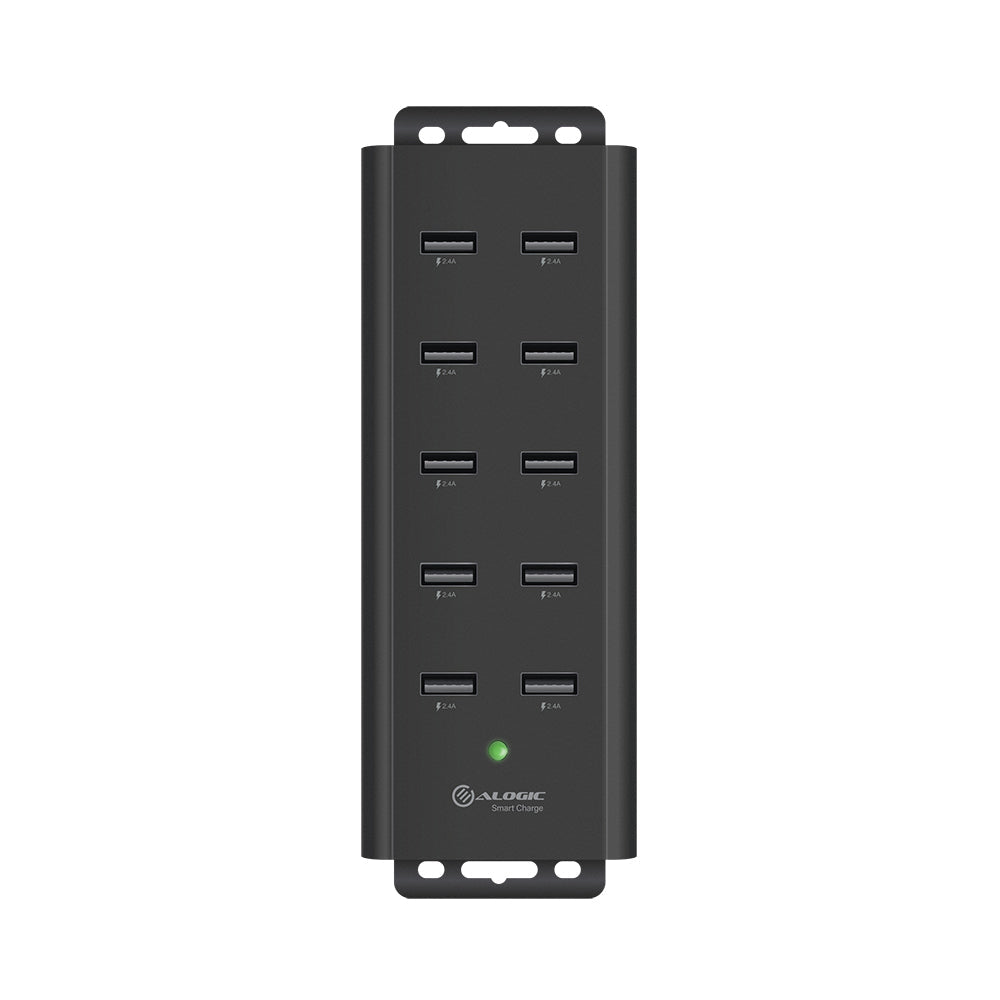 10-Port USB Charging Station with Smart Charge Technology - Fast Charging Hub for Phones, Tablets & More | Perfect for Home, Office & Travel