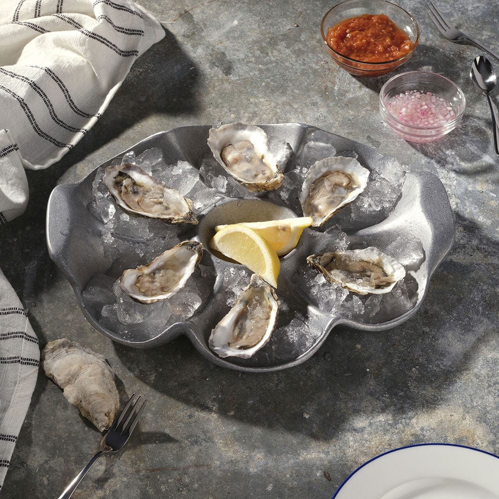Premium Stainless Steel Seafood Oyster Grill Tray - Heavy Duty BBQ Grill Pan for Shrimp, Lobster & Clams - Perfect for Backyard Grilling, Camping & Outdoor Cooking
