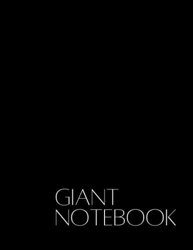 Giant Notebook - 550 College Ruled Pages, 8.5 x 11 Inch Extra Large Notebook Journal with Black Cover | Perfect for College Students, Office Work & Creative Writing