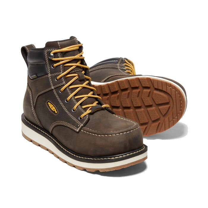 Keen 1026885 Cincinnati 6 WP Carbon Fiber Toe Work Boots - Waterproof & Safety Toe for Construction, Hiking & Outdoor Work