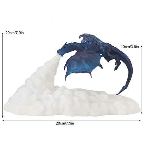3D Printed Fire Dragon Night Light - USB Rechargeable LED Bedside Lamp for Kids Room, Toddler Nightlight, Home Decor & Christmas Gift | Perfect for Bedtime, Nursery Decor, and Fantasy-Themed Bedrooms