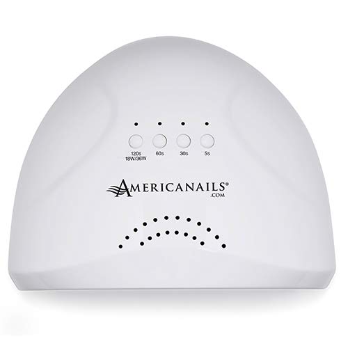 White Lightning UV LED Dual Curing Lamp for Gel Nail Polish - 36W Professional Nail Dryer with 4 Timer Settings, Auto Sensor & Cooling Fan | Perfect for Salon, Home Manicure & Pedicure Nail Care
