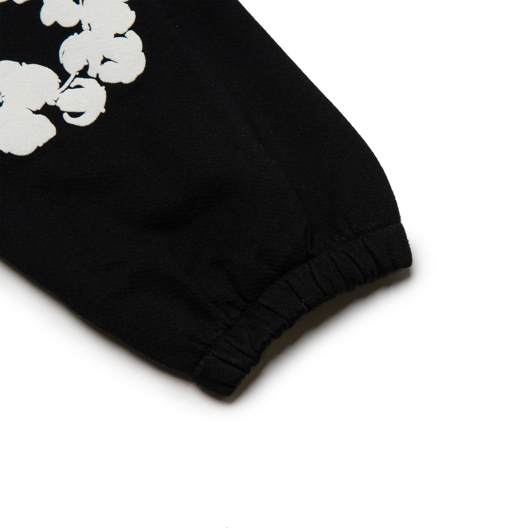 Denim Tears Cotton Wreath Black Sweatpants for Men - Comfortable Casual Joggers with Adjustable Drawstring | Perfect for Lounge Wear, Gym, and Street Style Outfits