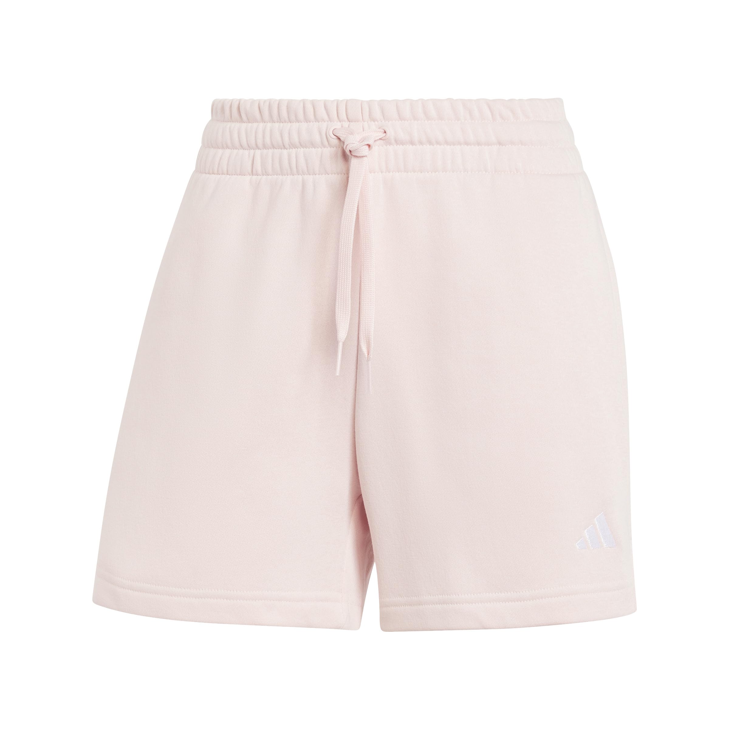 adidas Women's Essentials Small Logo Fleece Shorts - Comfortable Casual Athletic Shorts for Running, Yoga, and Lounge Wear