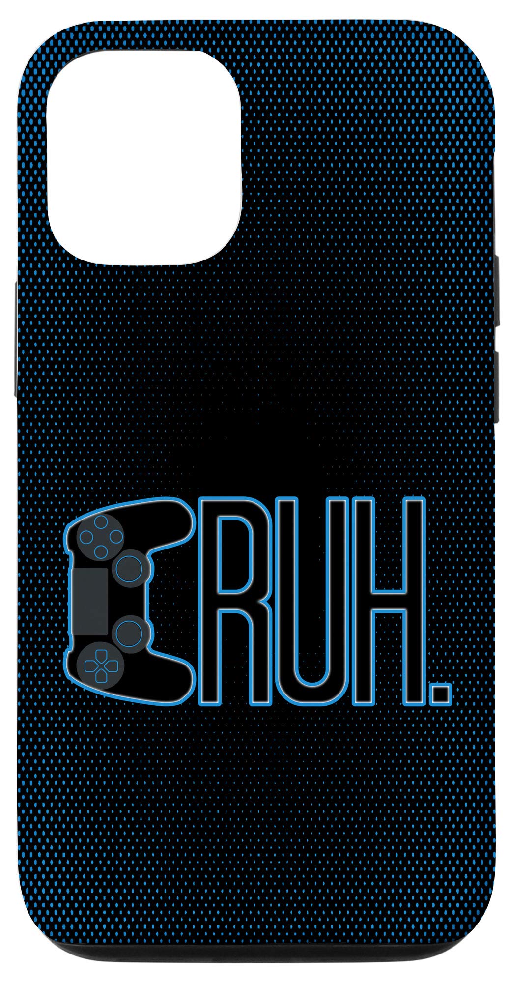 iPhone 12/12 Pro Case - Bruh Gamer Meme Funny Design | Trendy Video Gaming Slang Phone Cover for Teen Boys | Perfect for Gaming, School & Daily Use