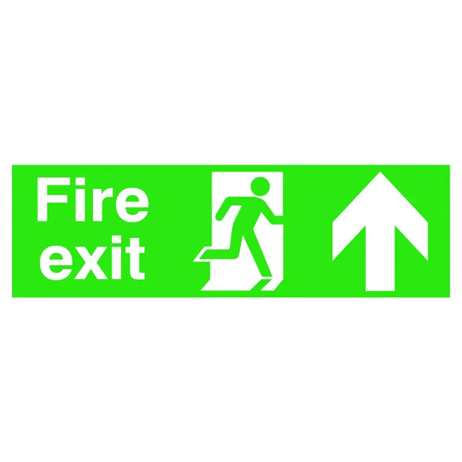 Fire Exit & Emergency Safety Signs - OSHA Compliant for Buildings, Offices & Public Spaces - Enhance Workplace & Public Safety