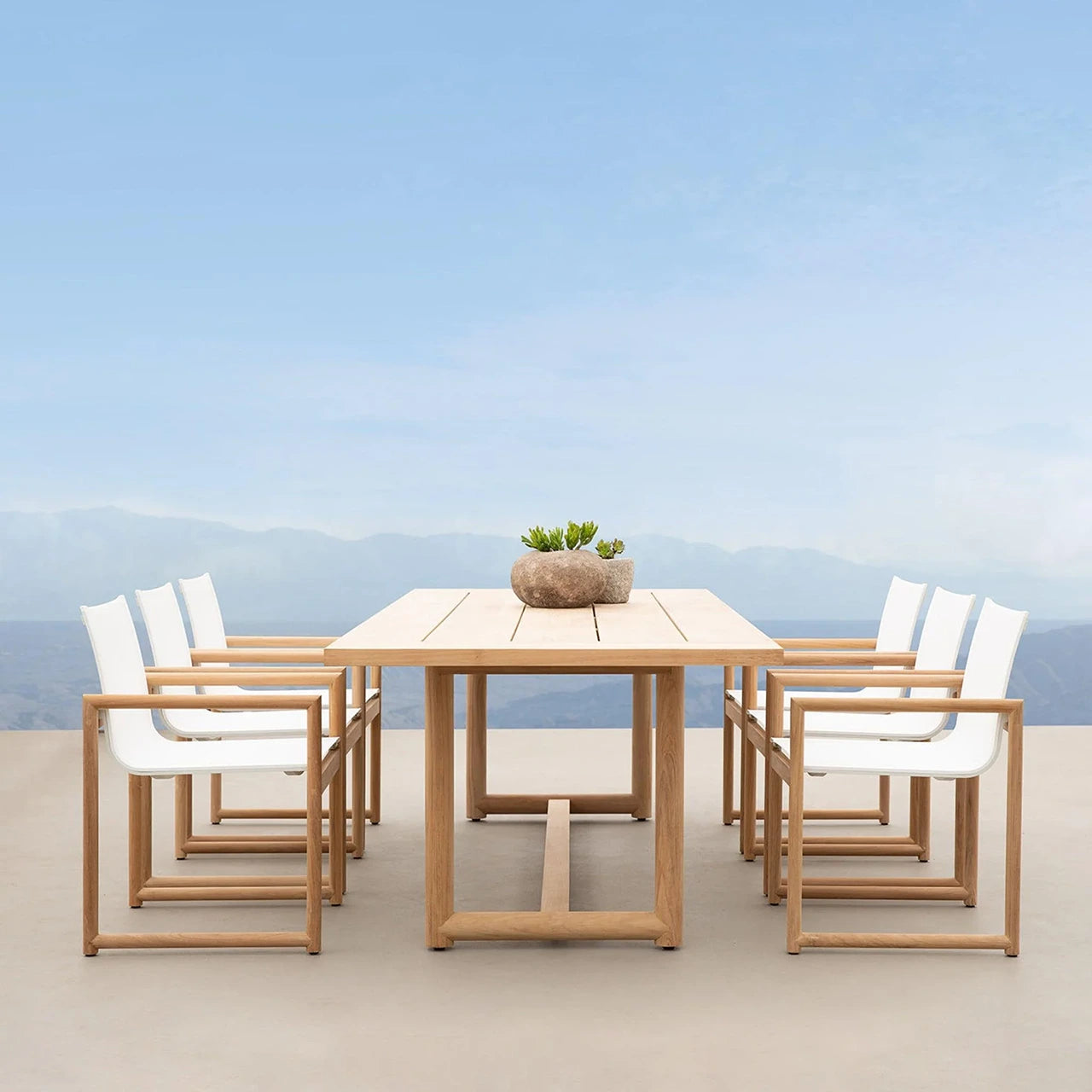 Premium Breeze XL Teak Outdoor Dining Table - 102