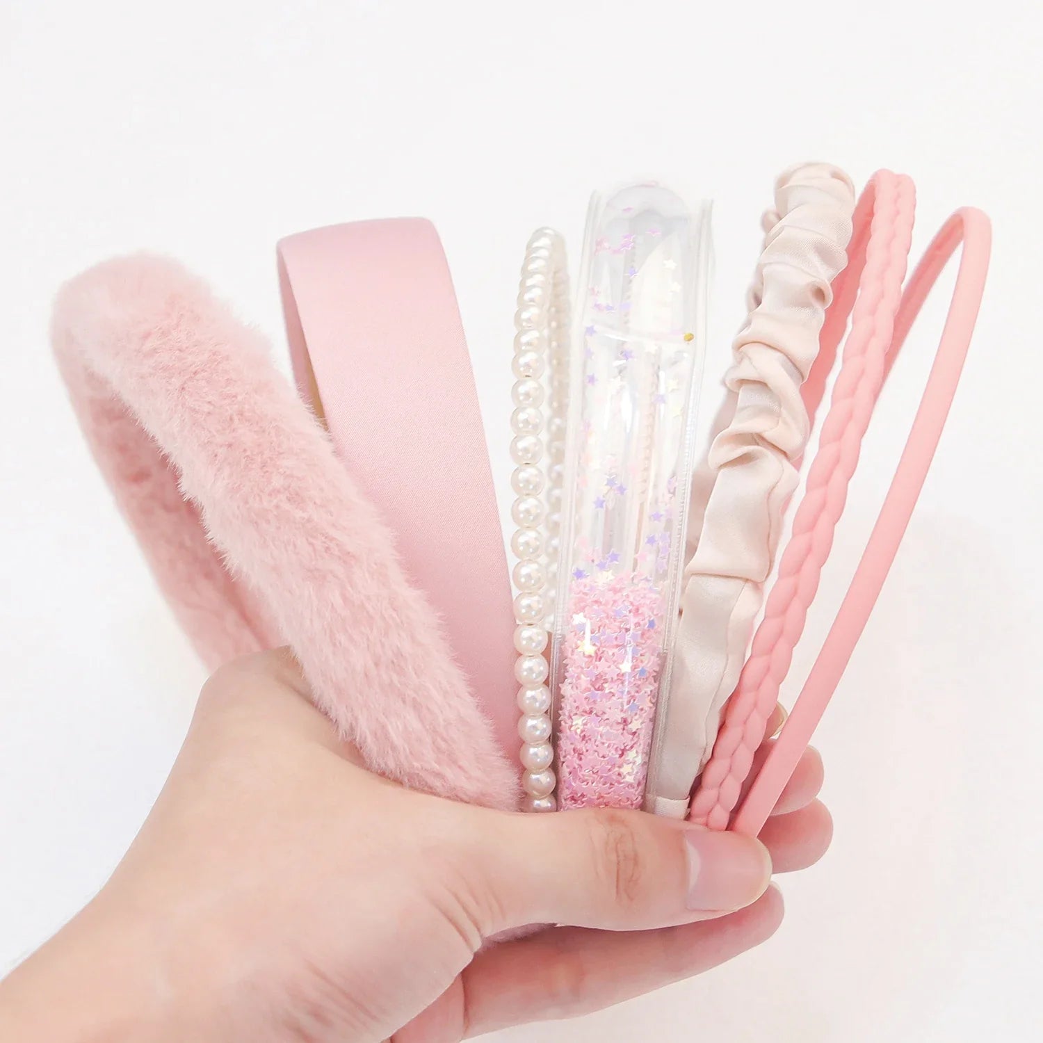 7 Pcs Pearl Headbands for Women - Elegant Hair Accessories for Weddings, Parties & Everyday Wear