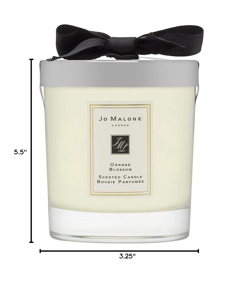Jo Malone Orange Blossom Scented Candle - 7oz Luxury Home Fragrance for Relaxation & Aromatherapy | Perfect for Living Room, Bedroom & Spa Decor