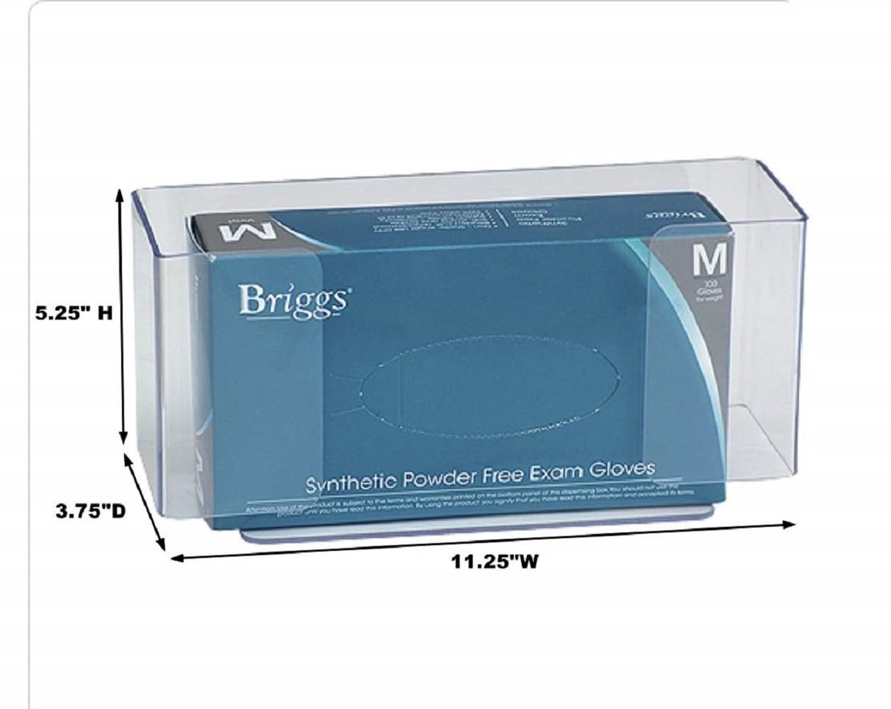 Omnimed 305360 PETG Glove Box Holder - Single | Durable Medical Equipment for Lab & Pharmacy Use | Perfect for Sterile Environments & Medical Storage