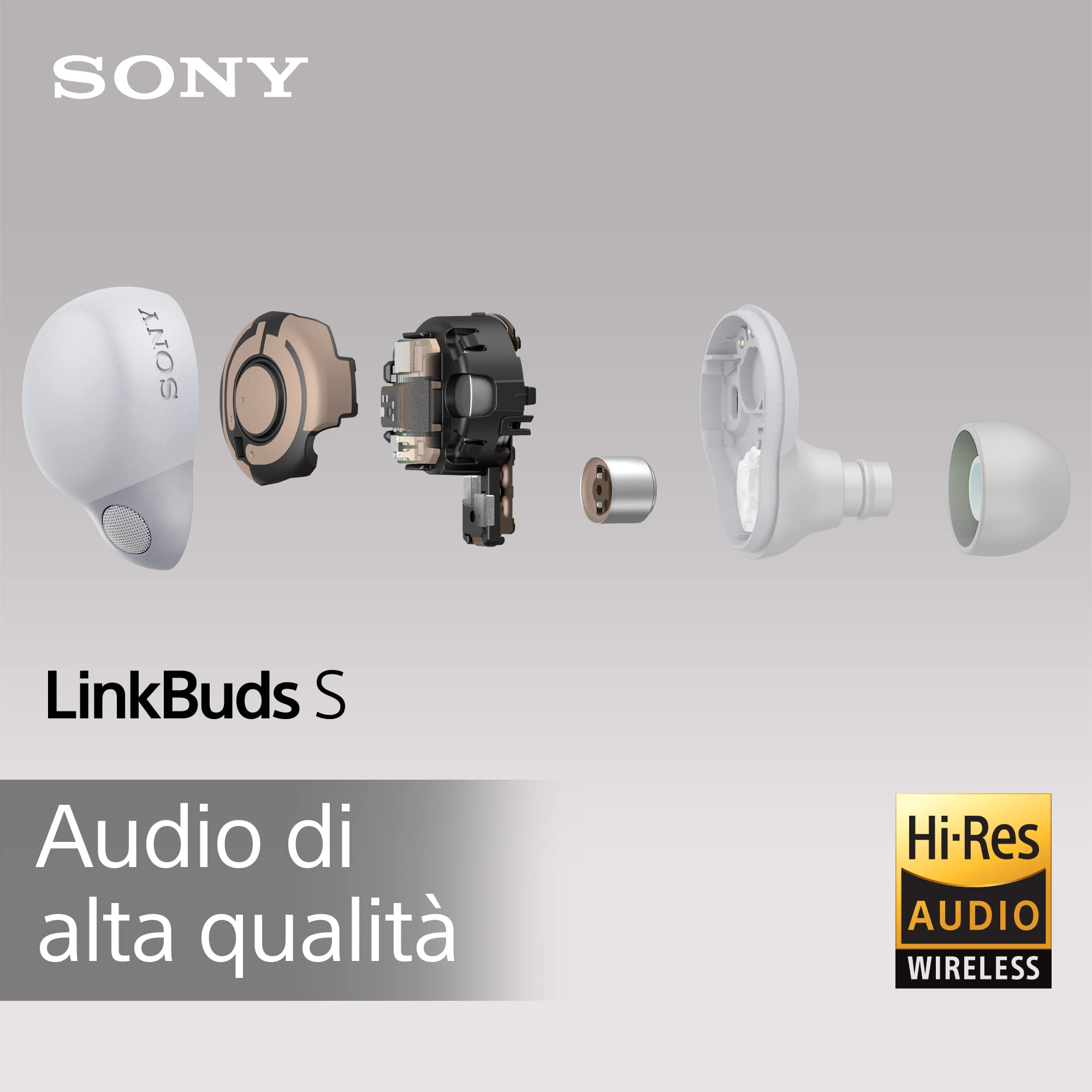 Sony WF-LS900 Wireless Bluetooth Earbuds with Noise Cancelling - Multipoint Bluetooth Connection (Refurbished) - Perfect for Commuting, Workouts & Travel