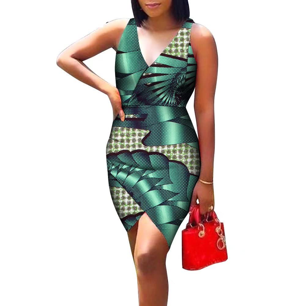 Stylish Ankara African Print Dashiki Dresses for Women - Summer Plus Size Mini Short Dress - Perfect for Parties, Beach Outings & Cultural Events