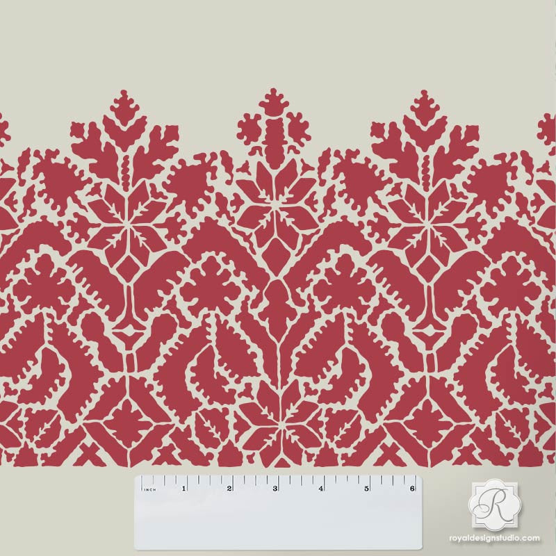 Authentic Moroccan Lace Craft Stencil for DIY Home Decor, Scrapbooking & Wedding Invitations - Traditional Arabesque Design