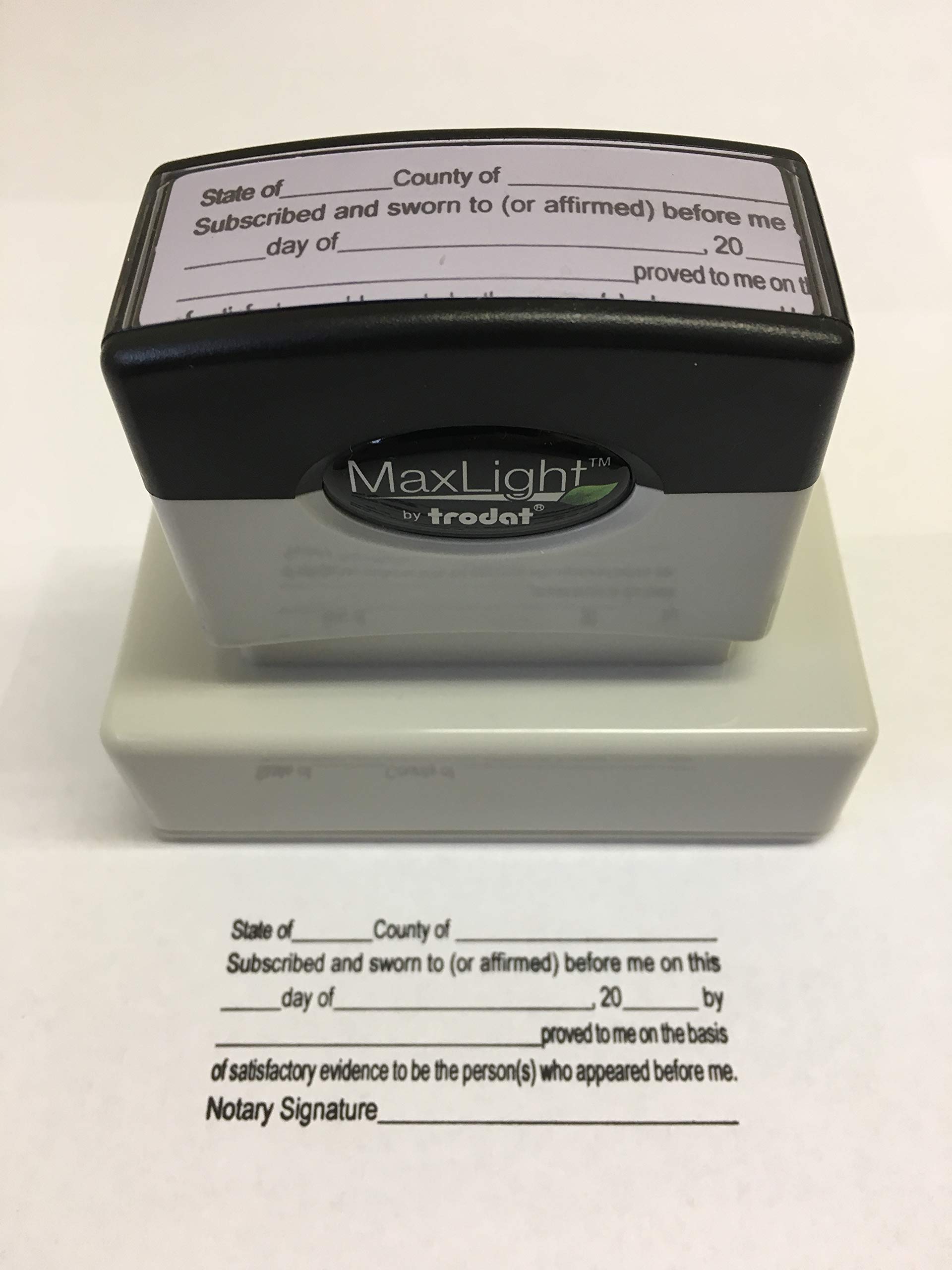 Notary Jurat Stamp - Self-Inking Notary Seal for Official Documents | Perfect for Notaries, Lawyers & Legal Professionals | Use for Certifications, Affidavits & Contracts