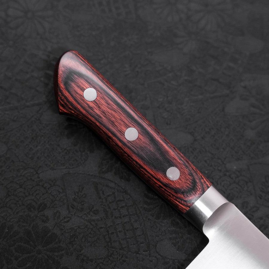 Premium Santoku Knife 180mm - Molybdenum Steel Blade with Polished Western Mahogany Handle - Perfect for Slicing, Dicing & Chopping Vegetables, Meat & Fish