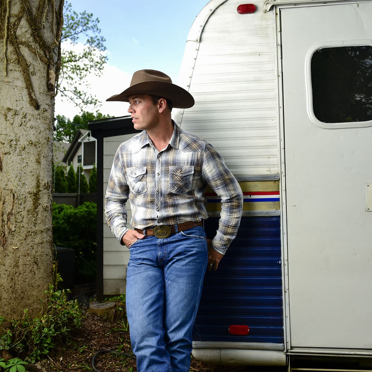 Bailey Pro 5X Genuine Cowboy Hat for Men - Western Style Rodeo & Ranch Work - Perfect for Country Music Festivals, Horseback Riding and Outdoor Adventures