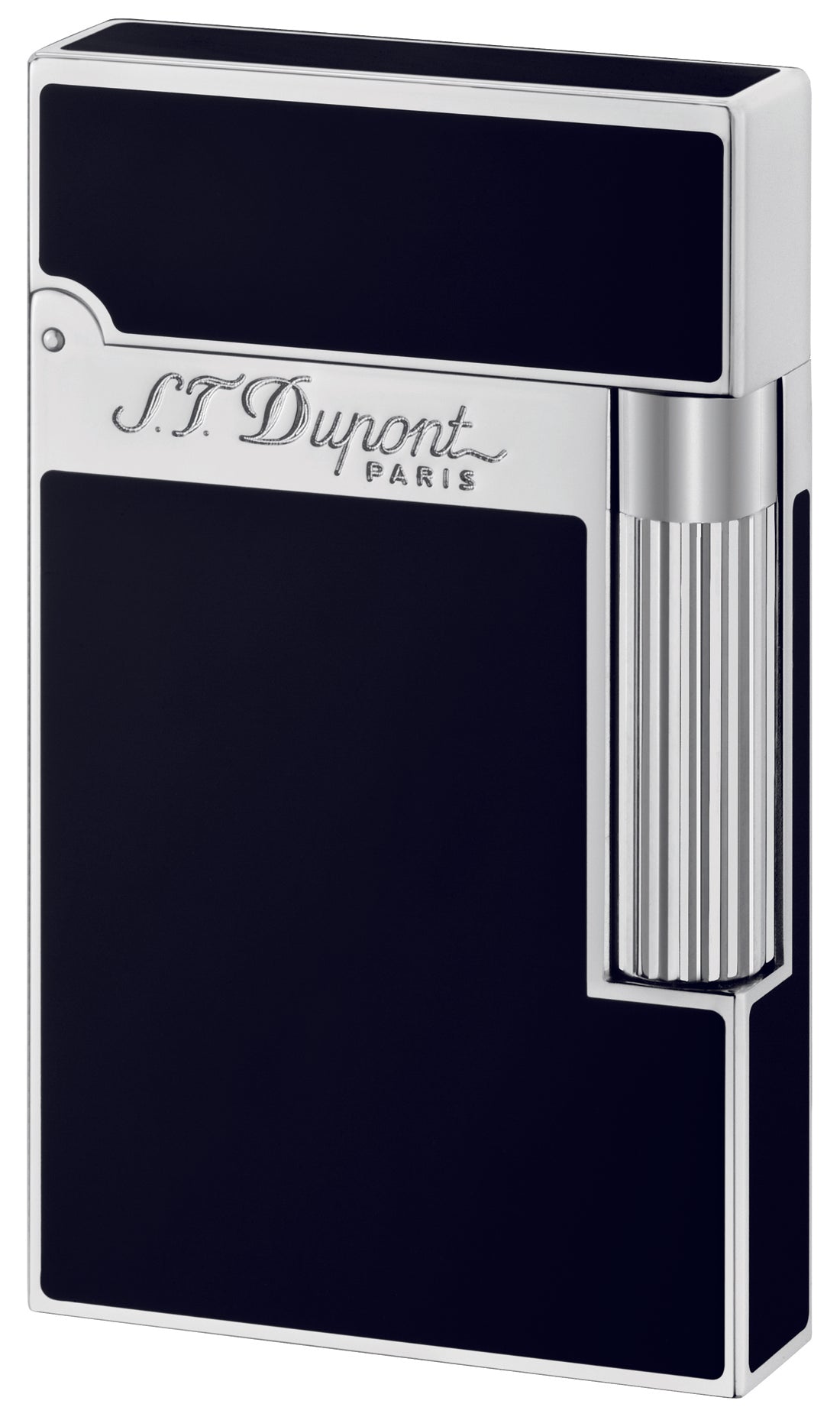 S.T. Dupont Black Lacquer & Palladium Ligne 2 Luxury Lighter - Premium Butane Cigarette Cigar Lighter for Gifts, Collectors & Smoking Enthusiasts