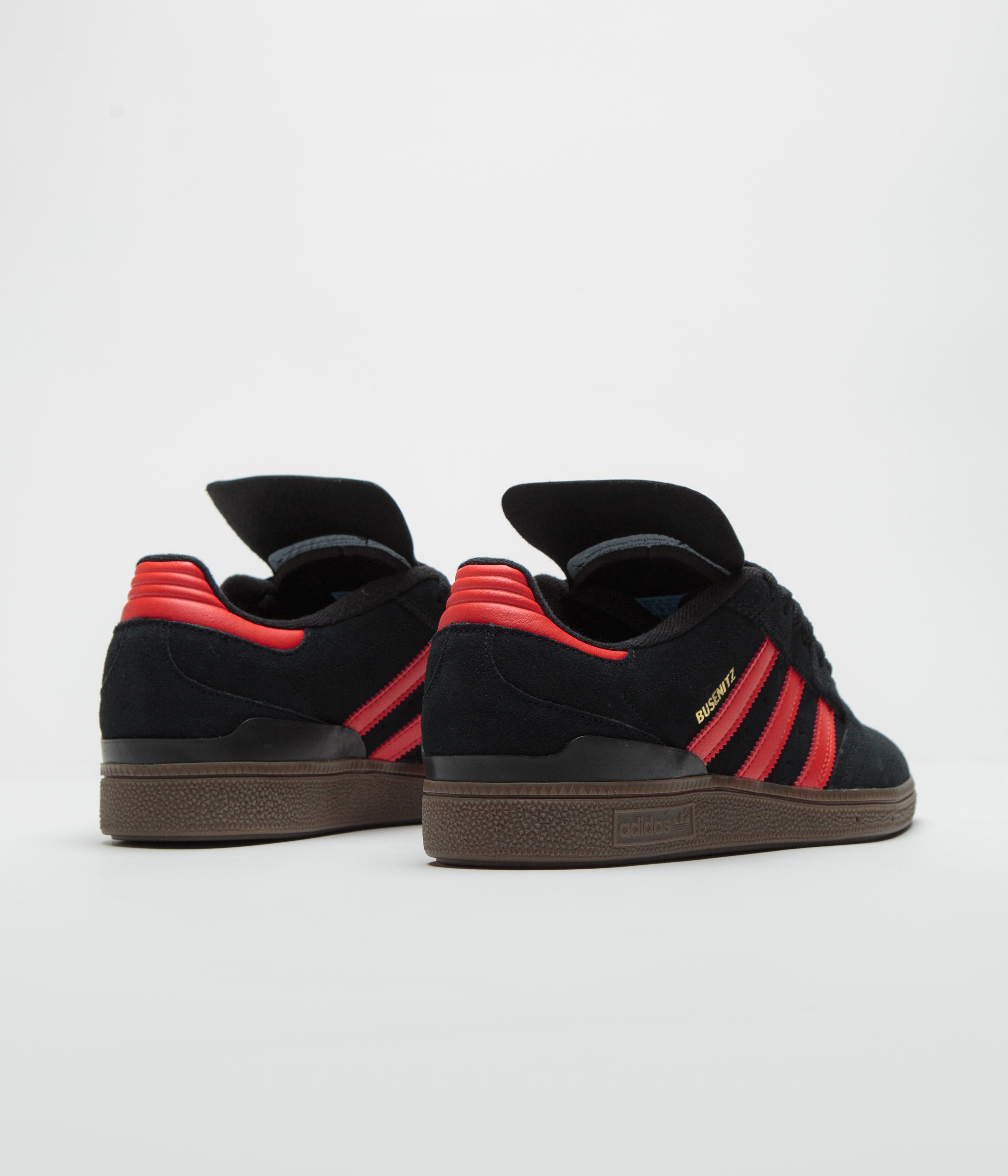 Adidas Busenitz Skate Shoes for Men - Core Black / Red / Gum5 Sole - Lightweight & Durable Sneakers for Street Skating & Casual Wear