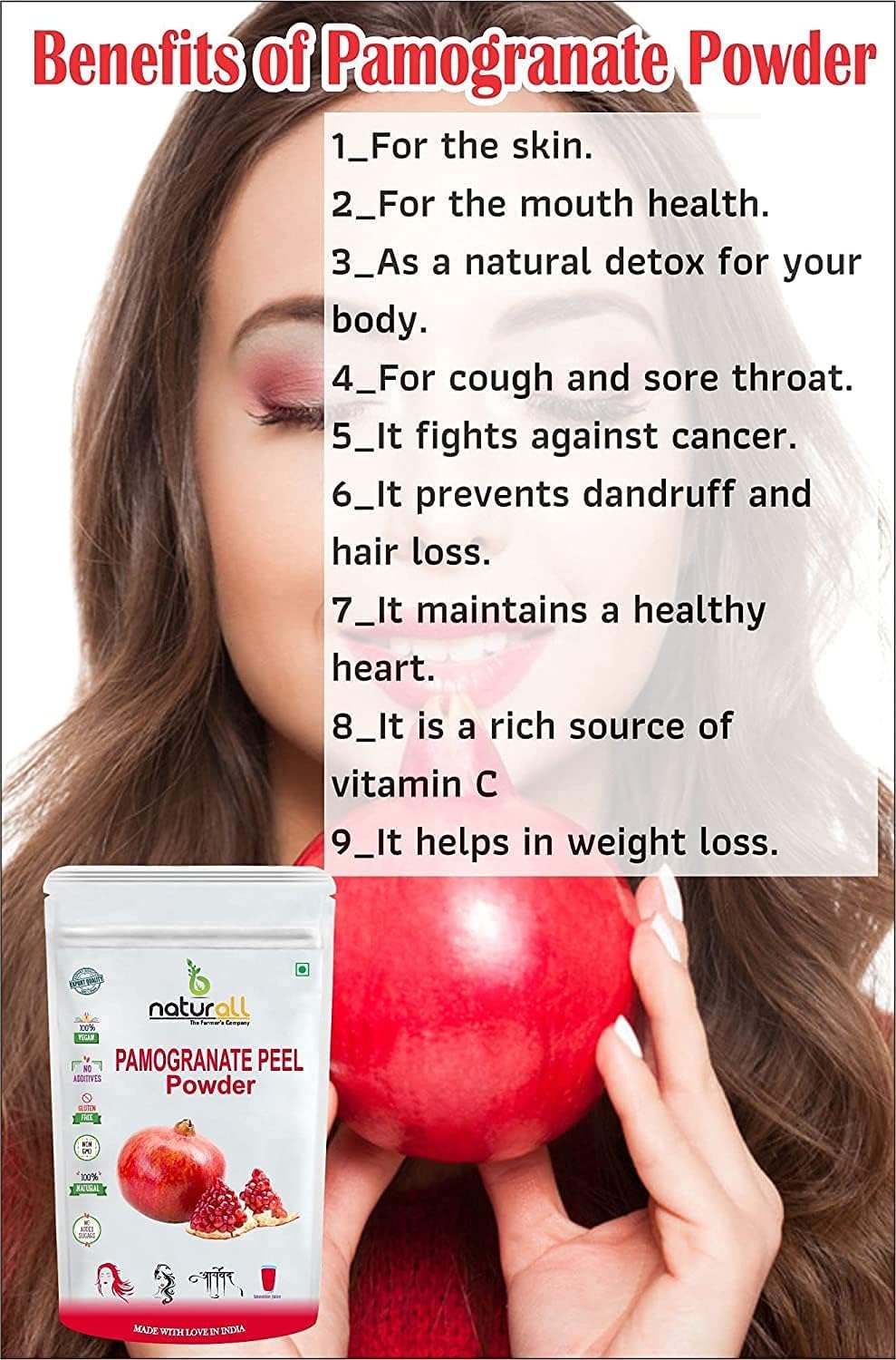 Pub Skin Care Combo Pack - 2 x 200g Pomegranate Peel Powder & Lemon Peel Powder (400g Total) for DIY Face Masks, Scrubs & Natural Skincare