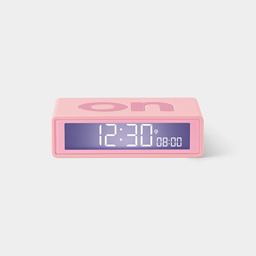 LEX Flip Clock in Pink - Vintage Style Digital Alarm Clock with LED Display for Bedroom, Office, and Home Decor