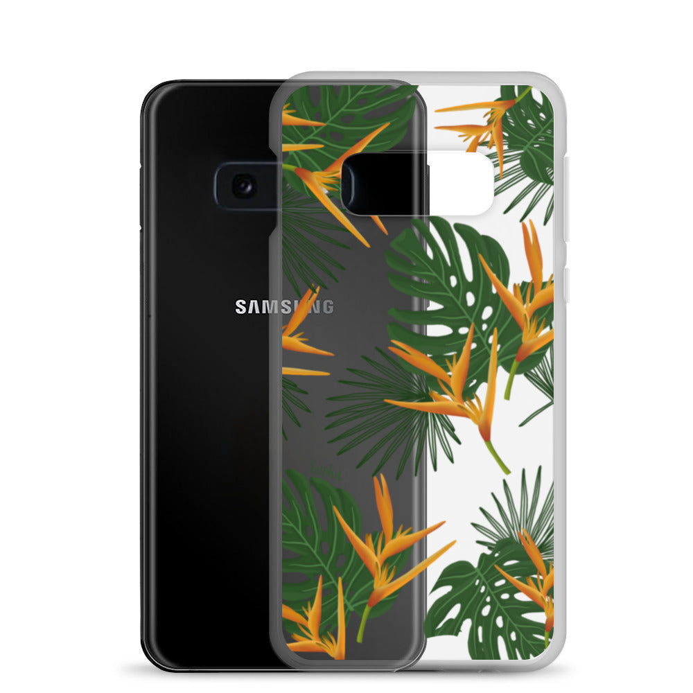 Vintage Paradise Clear Protective Case for Samsung Galaxy - Slim & Durable Phone Cover for Everyday Use & Travel