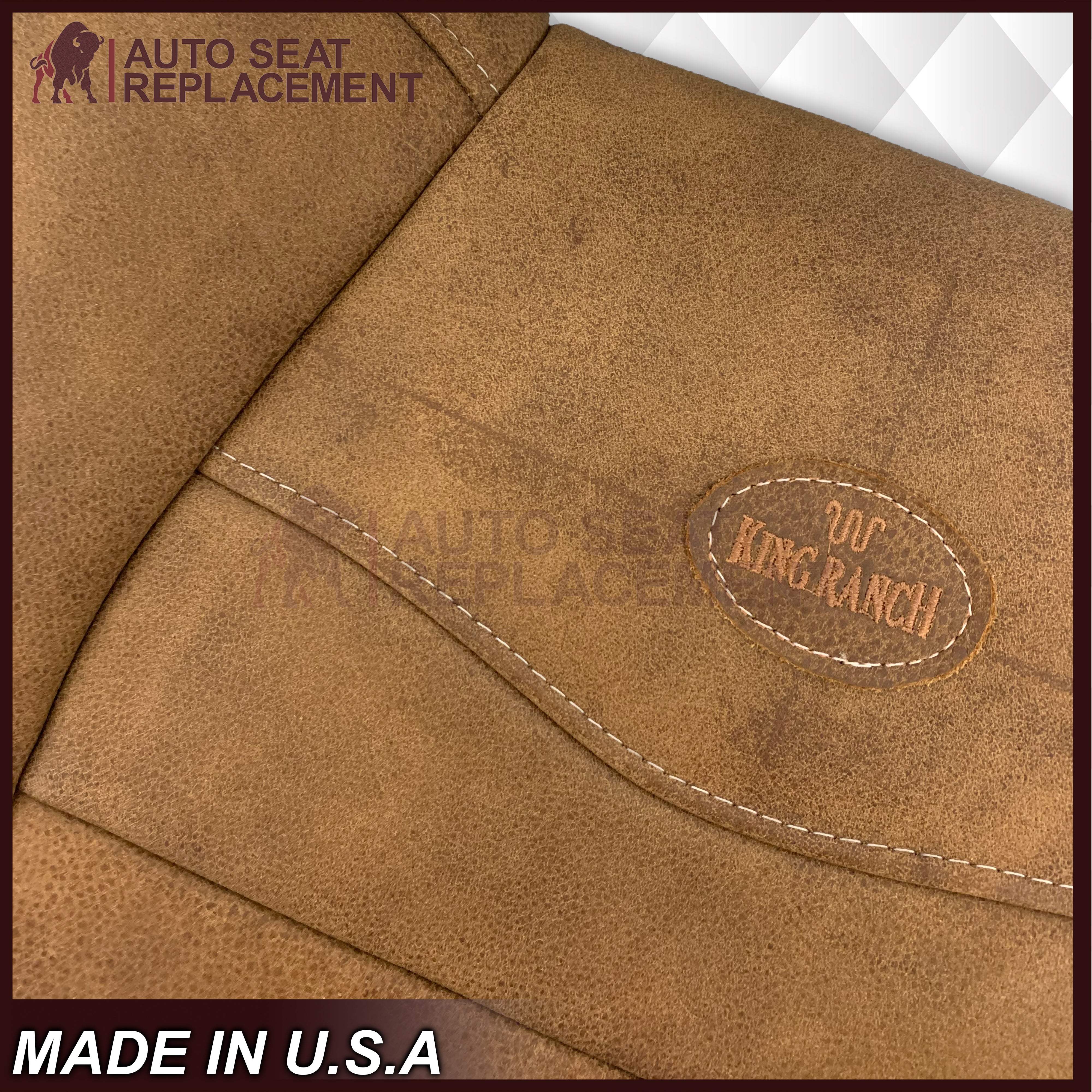2001-2003 Ford F150 King Ranch Genuine Raw Cowhide Leather Seat Covers - Premium Protection & Style for Trucks, SUVs & Off-Road Vehicles