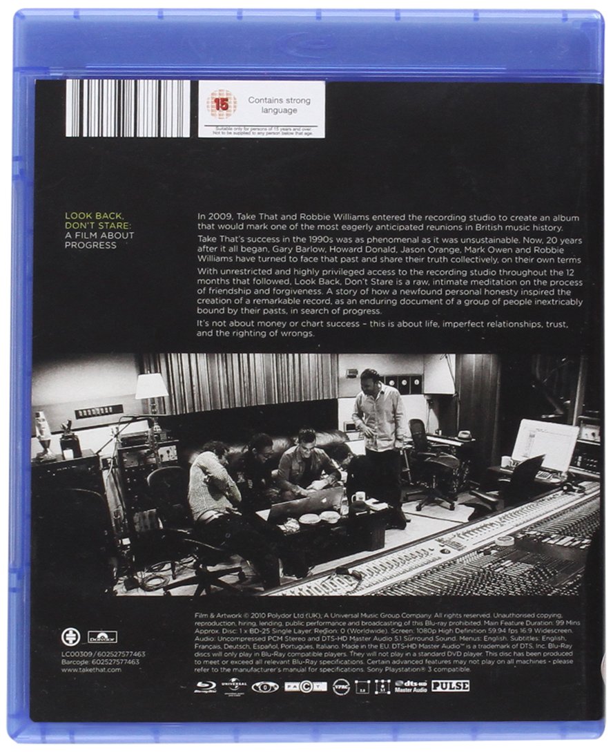 Look Back Don't Stare Blu-ray - Award-Winning Drama Film | Perfect for Movie Nights & Home Theater Collections
