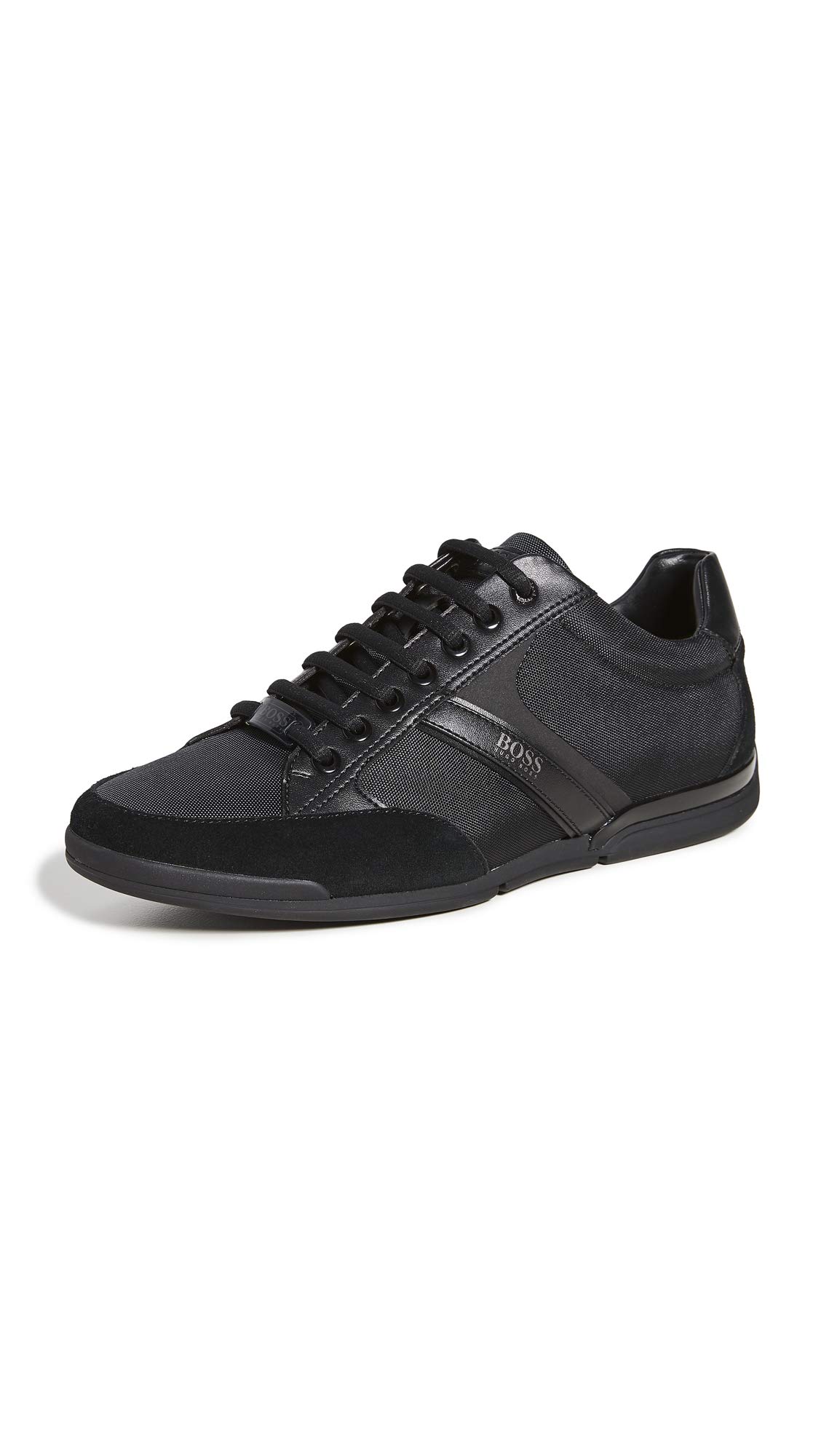 Hugo Boss BOSS Men's Saturn Sneakers - Premium Leather Casual Shoes for Men | Comfortable Walking & Everyday Wear | Office, Travel & Street Style Fashion