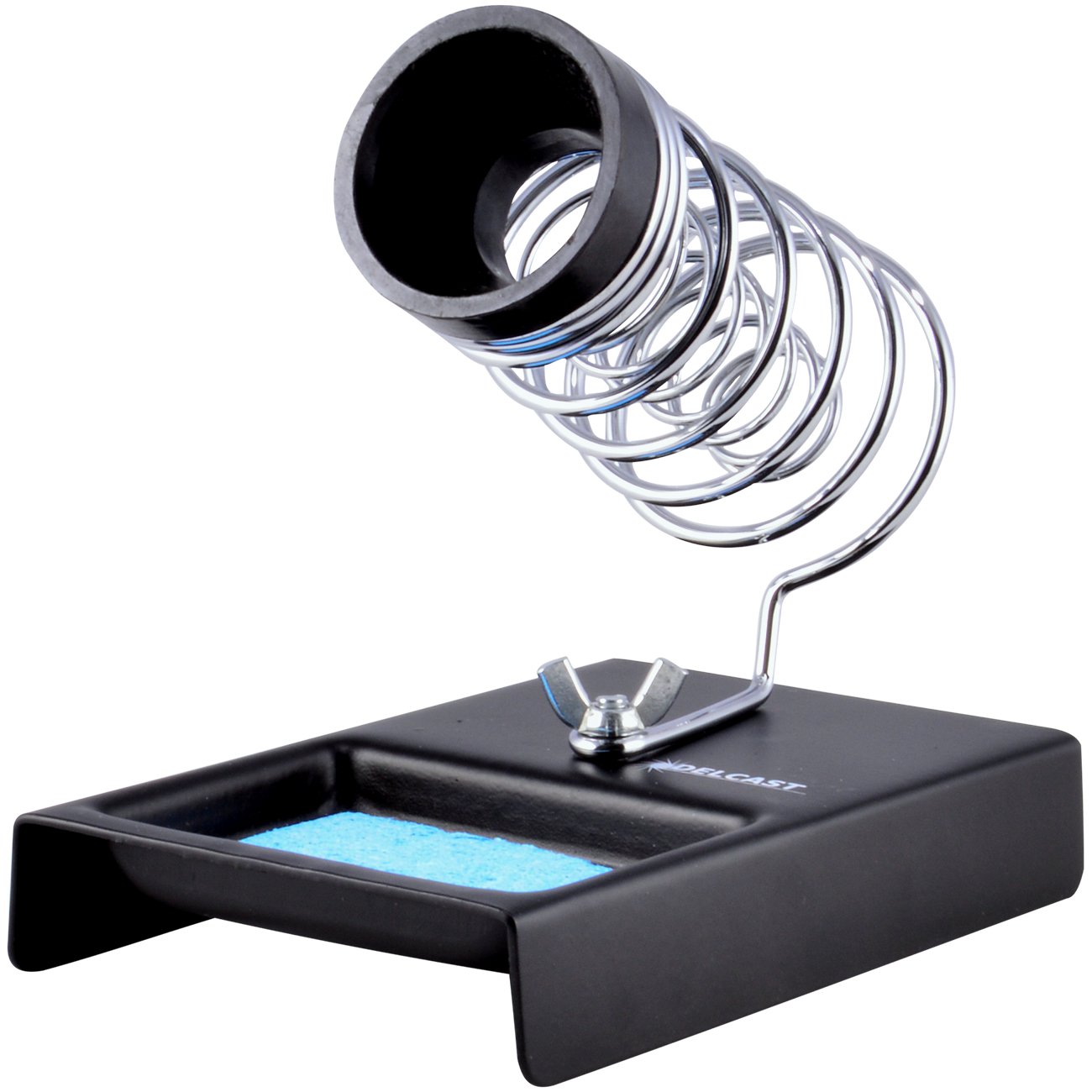 Premium Metal Soldering Iron Stand Holder with Heat-Resistant Base - Ideal for Electronics Repair, DIY Projects & Hobbyists