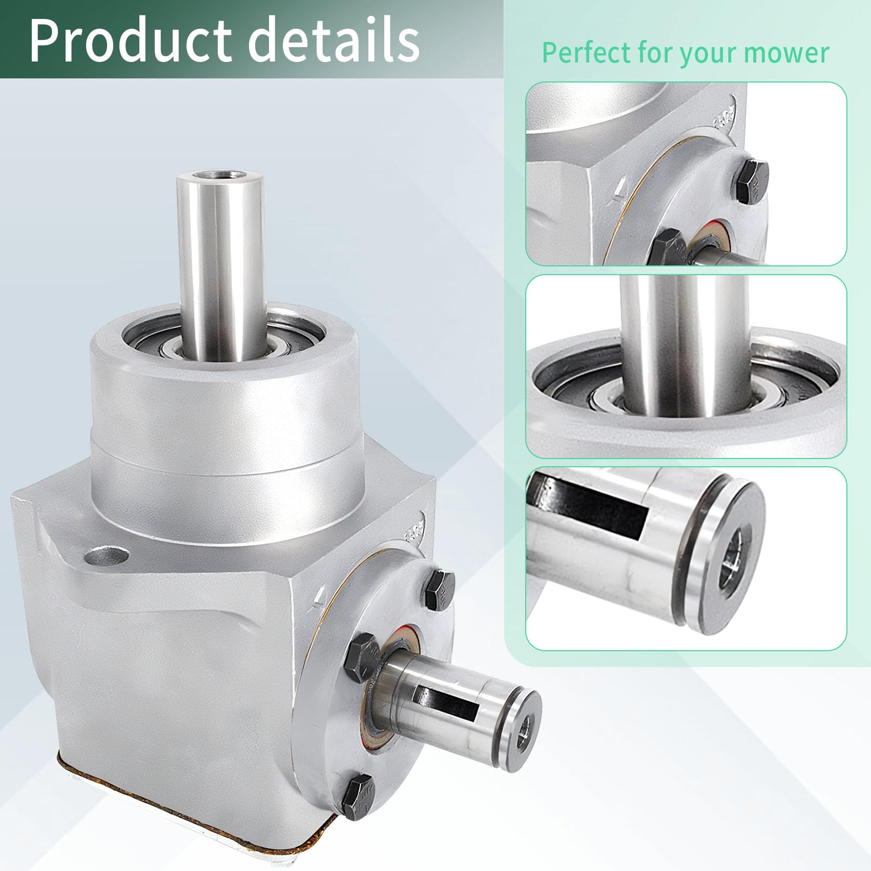 390024 Right Angle Gearbox - CCW Rotation - Compatible with Grasshopper Front Mount Mowers (44