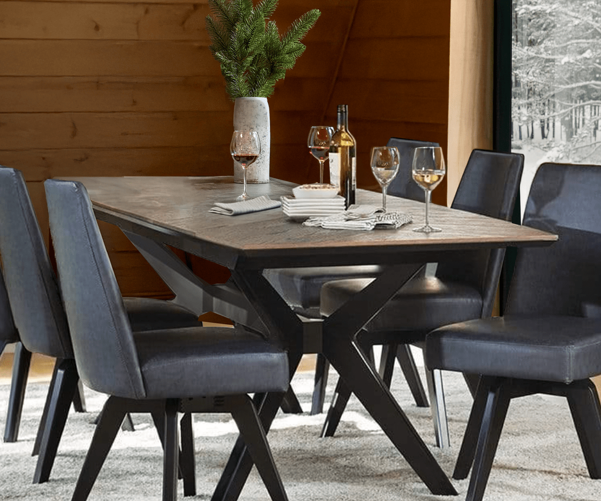 Raynor Swivel Dining Chair - 360 Degree Rotating Modern Kitchen Chair with Padded Seat - Perfect for Dining Room, Kitchen Island, and Home Office