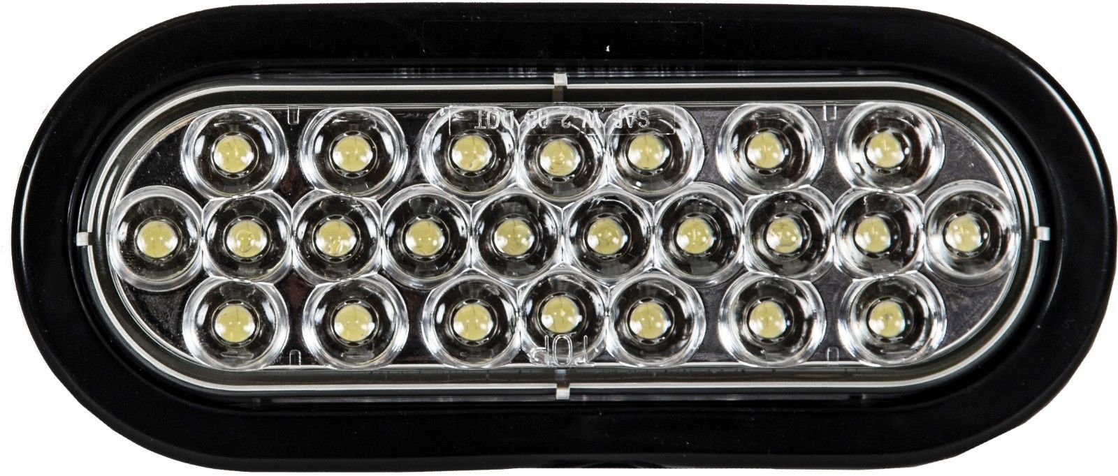 Set of 2 Stainless Steel Double Oval Tail Light Boxes with Lights - Buyers Products LB3163SST for Wreckers & Truck Bodies | Durable Lighting Solution for Towing & Commercial Vehicles