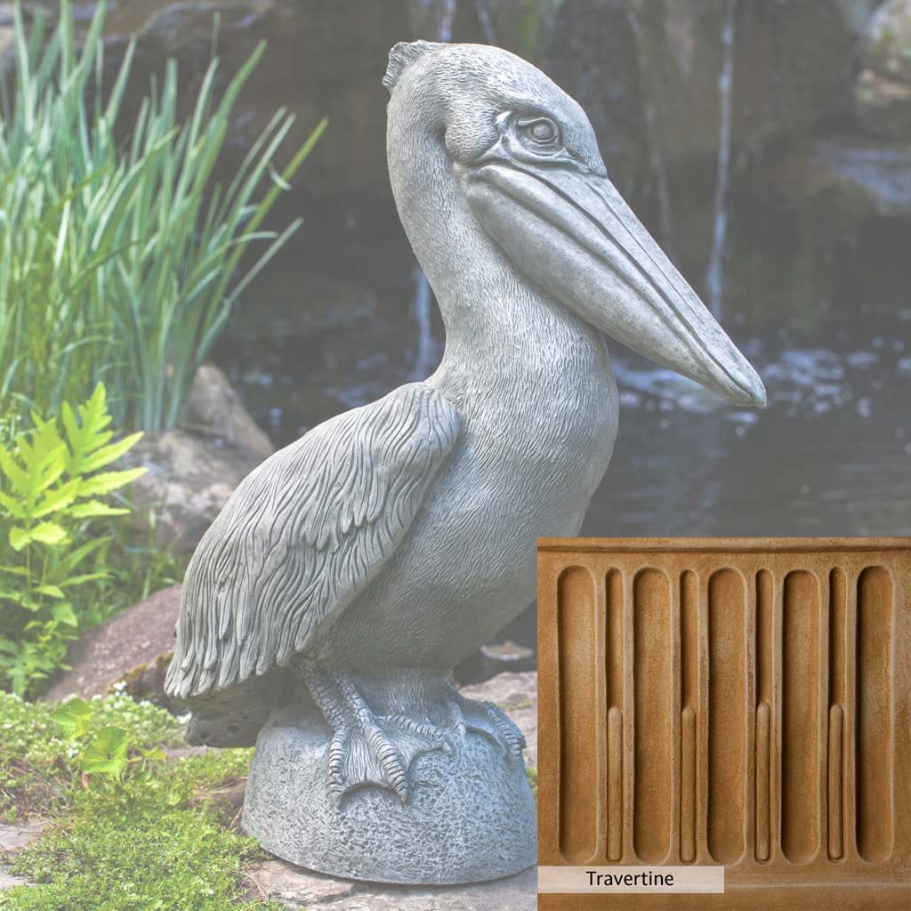 Campania International Pelican Statue - Elegant Outdoor Garden Decor for Patio, Poolside & Coastal Home Decor
