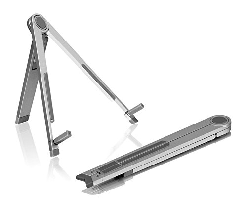 Aluratek ATST01F Universal Tablet Stand Holder - Adjustable for iPad, Kindle, Samsung & More - Sturdy & Portable for Home, Office, Travel & Bedside Use