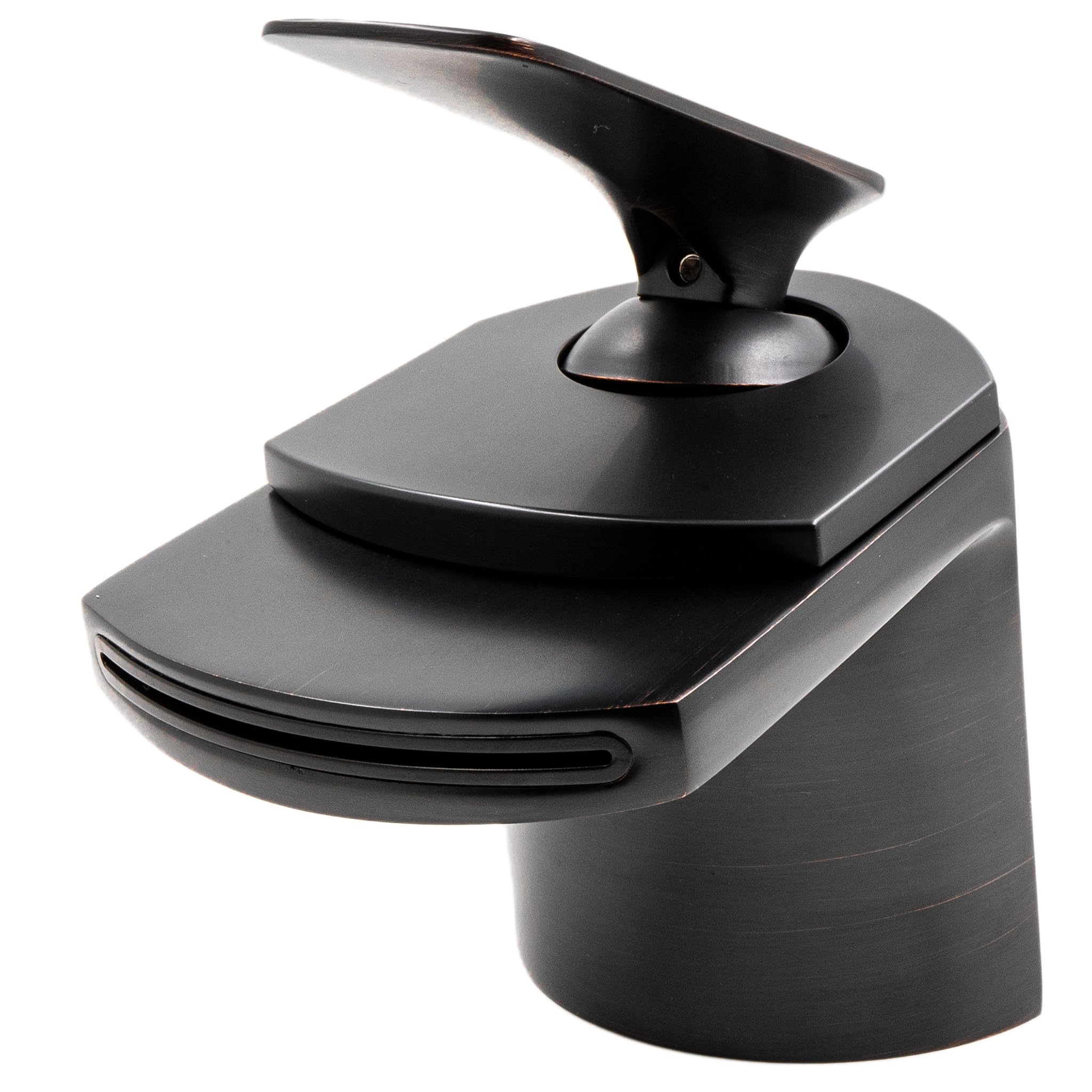 Novatto NBF-084ORB Wave Bathroom Faucet - Oil Rubbed Bronze Finish - Modern Waterfall Spout for Bathroom Sink & Vanity - Perfect for Spa, Luxury Home, and Hotel Renovations