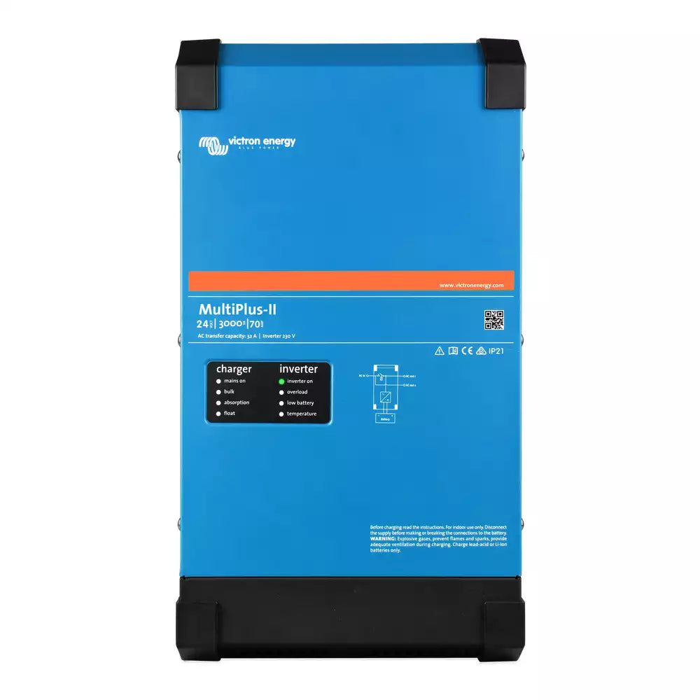 Victron Energy MultiPlus II 24/5000/120-95 120V Pure Sine Wave Inverter Charger - Open Box (SN: HQ244132VNT) - Perfect for Off-Grid Solar Systems, RVs, and Marine Applications