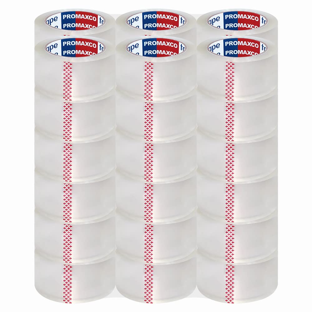 PROMAXCO Heavy Duty Packing Tape 36 Rolls (2340 Yards Total) - 2.8 mil Thick, 1.88