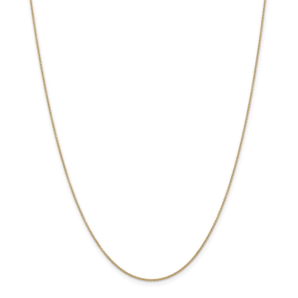 14K Yellow Gold 0.9mm Cable Chain Necklace for Women - Dainty Delicate Layering Necklace Jewelry Gift for Her - Perfect for Everyday Wear, Special Occasions & Gift Giving
