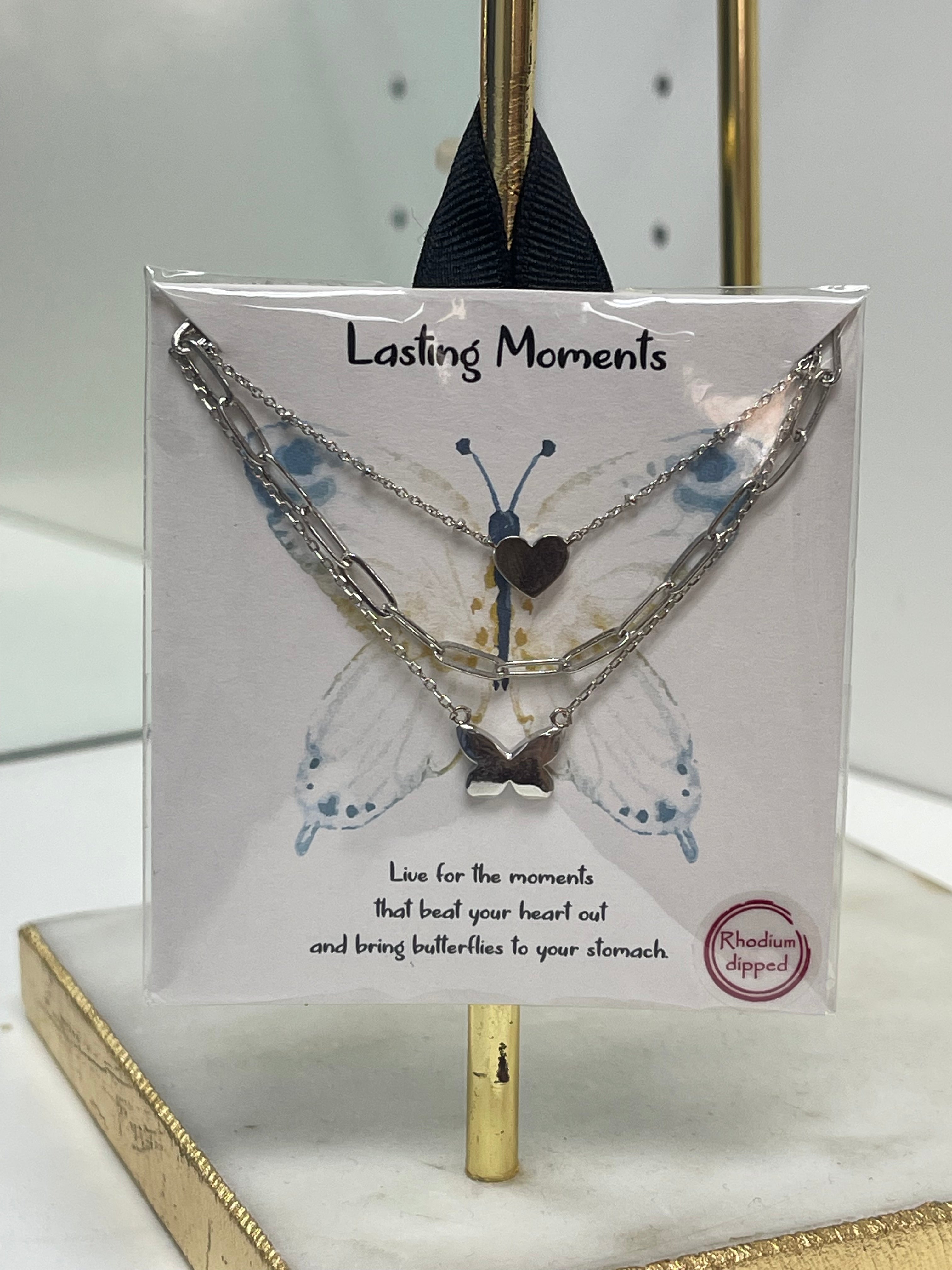 Personalized Lasting Moments Necklace - Engravable Memorial Jewelry for Women | Gift for Mom, Wife, Daughter | Perfect for Anniversaries, Birthdays & Remembrance