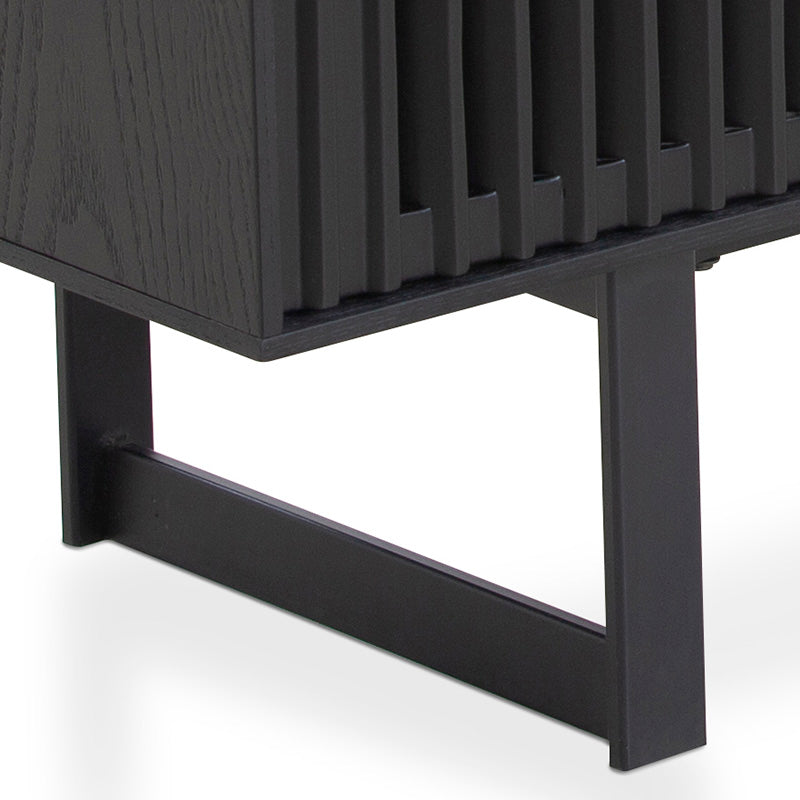 Montana Entertainment TV Stand 160cm Black Ash - Modern TV Console for Living Room, Bedroom & Home Theater