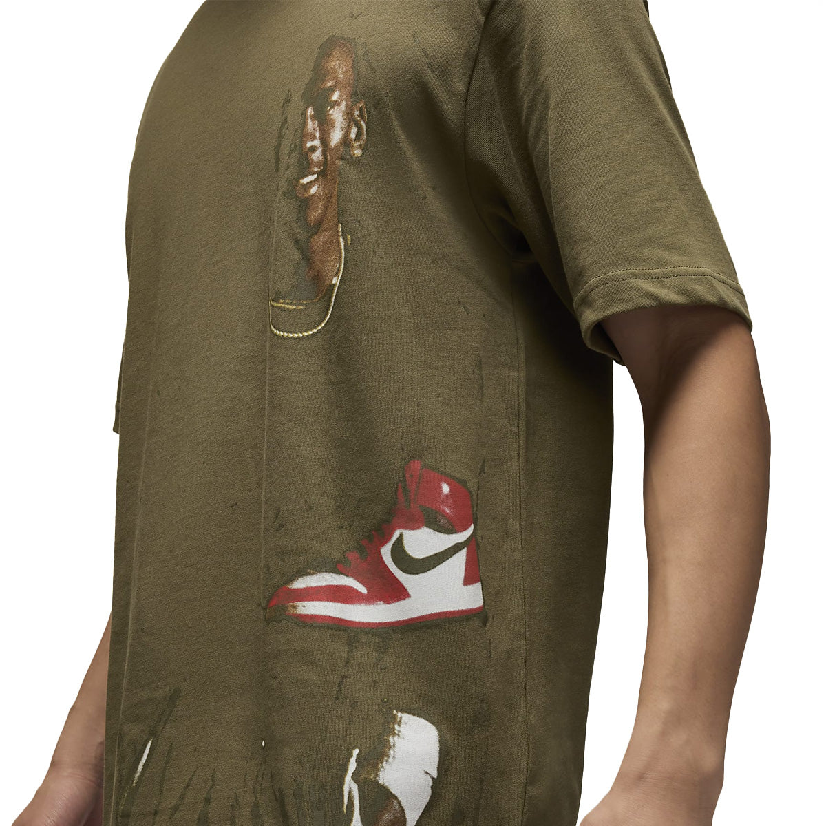 Premium Crew Neck T-Shirt for Men - Soft Cotton Medium Olive Green Tee - Casual Wear, Street Style & Everyday Comfort