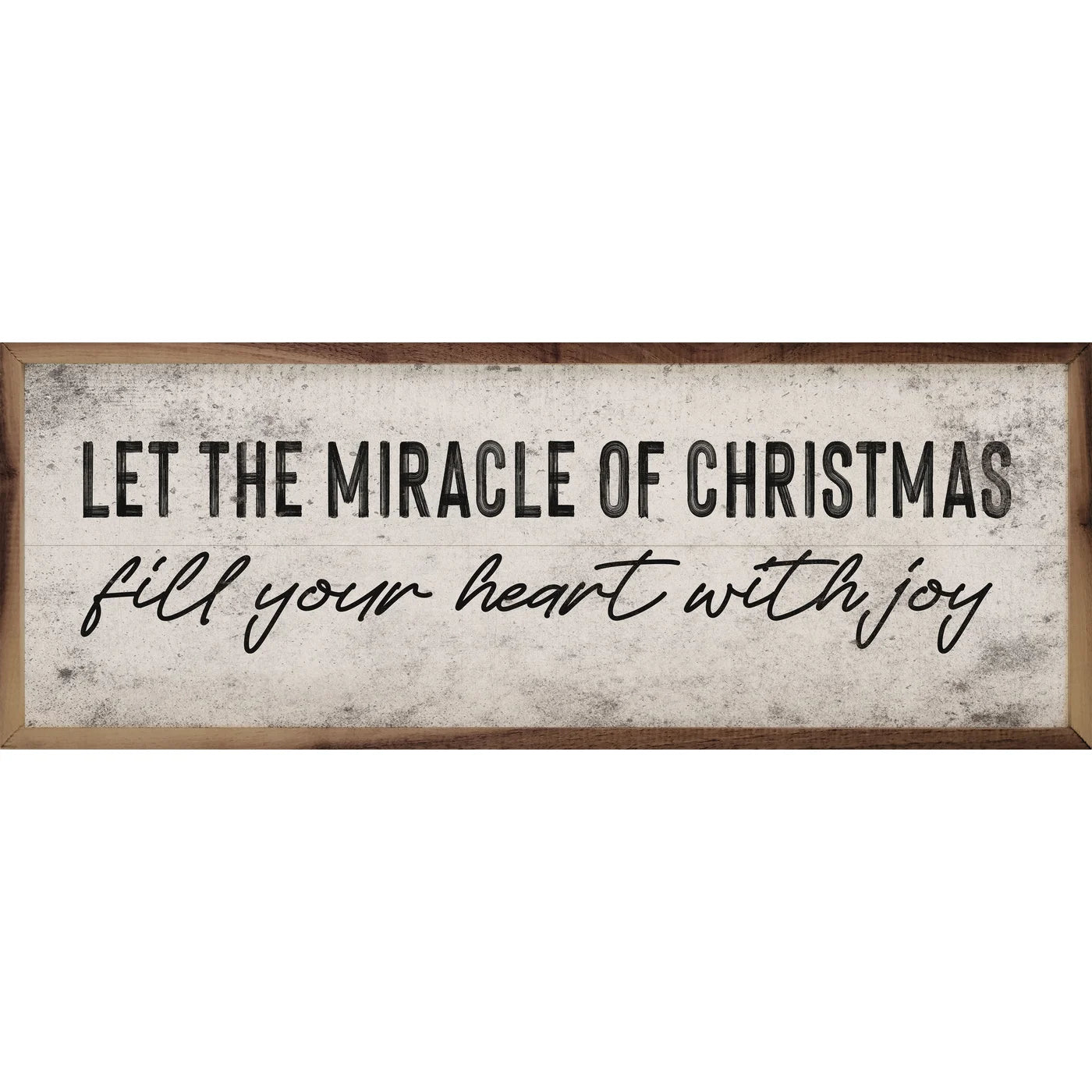 Christmas White Wood Framed Print - Holiday Home Decor for Living Room, Bedroom & Office - Perfect Gift for Christmas Decorations