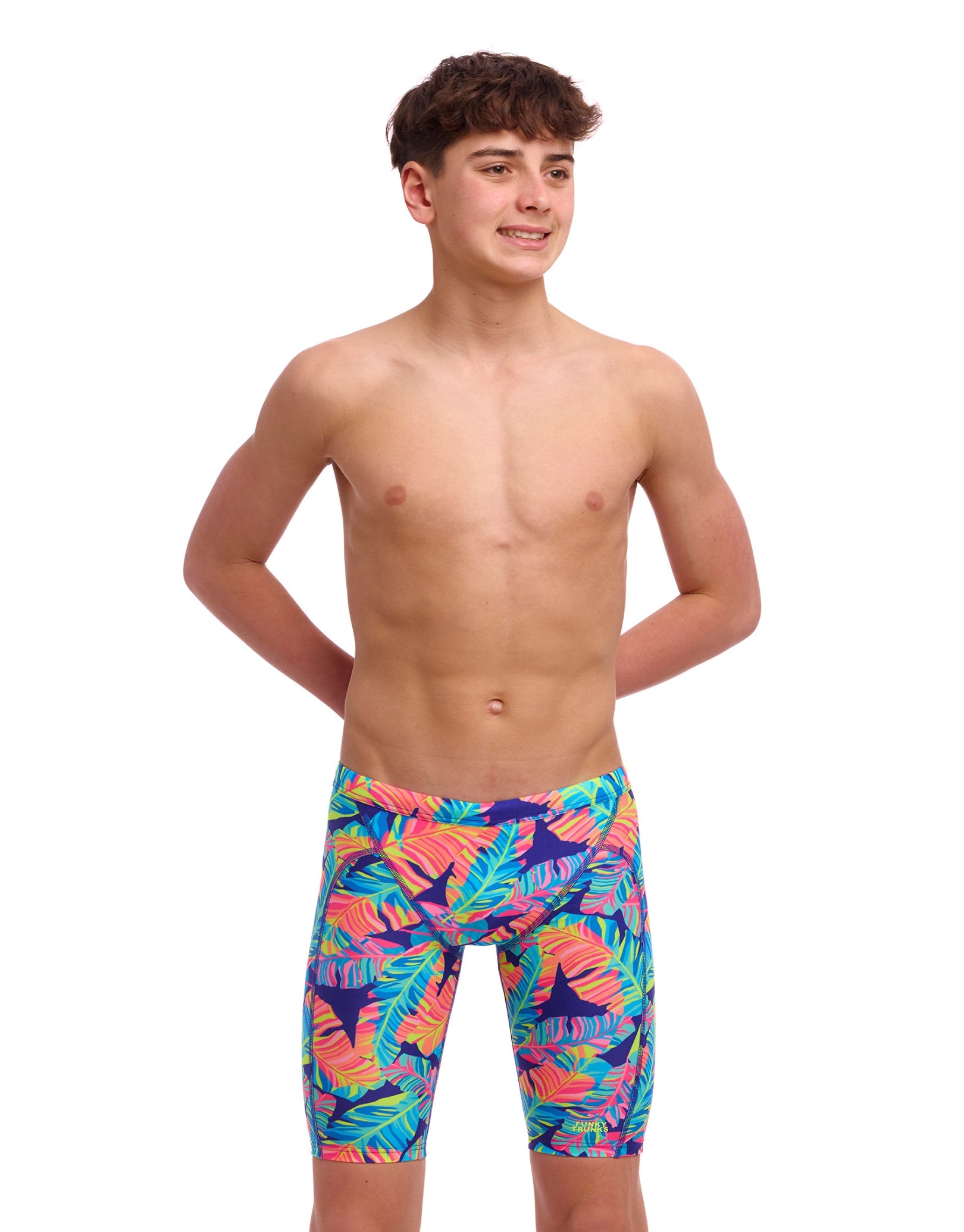Boys Swim Training Jammer - Quick Dry Competitive Swimwear for Youth Athletes - Perfect for Swim Practice, Lessons and Water Sports