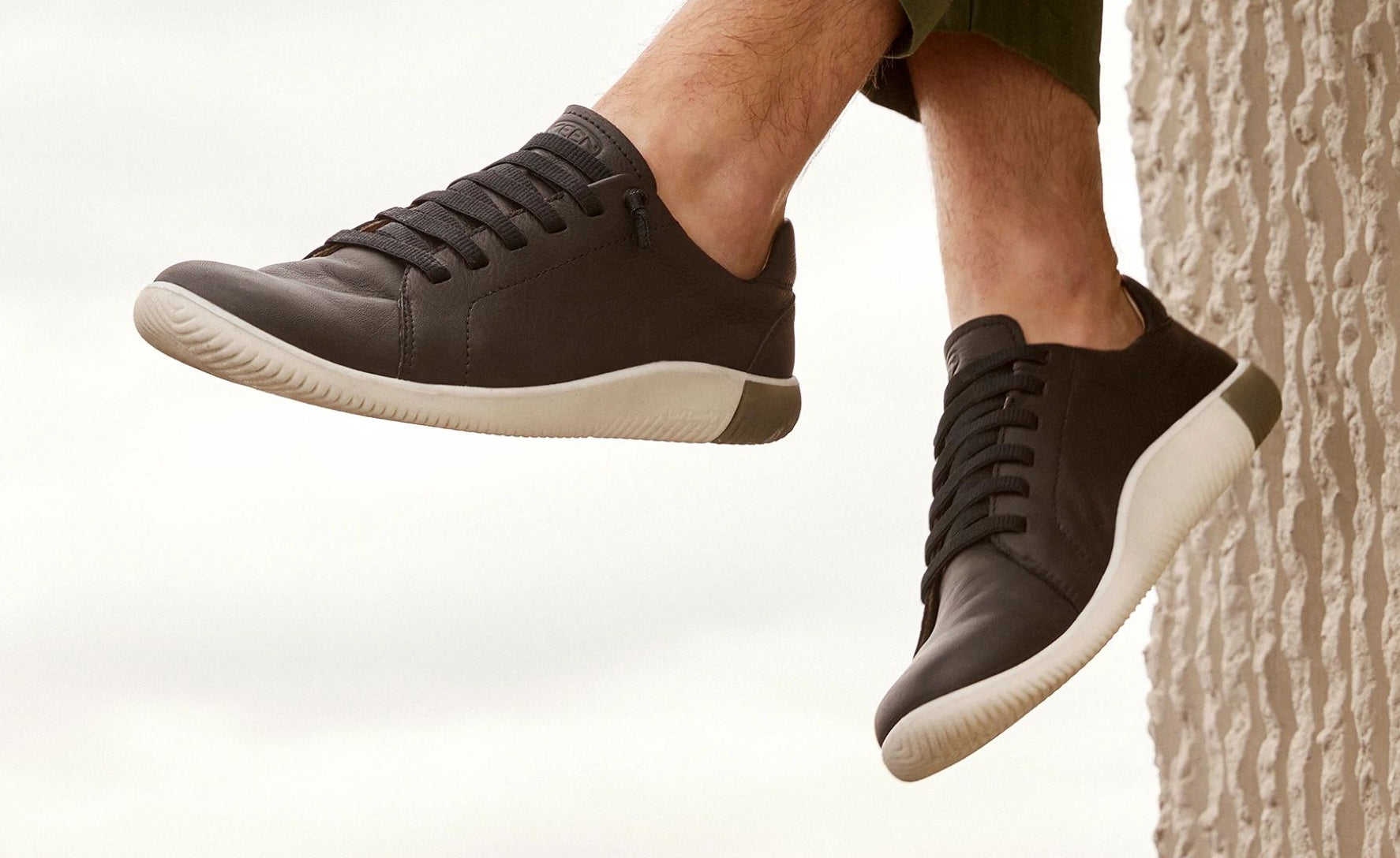 KNX Men's Leather Sneakers - Black & Star White | Comfortable & Stylish Casual Shoes for Walking, Travel & Everyday Wear