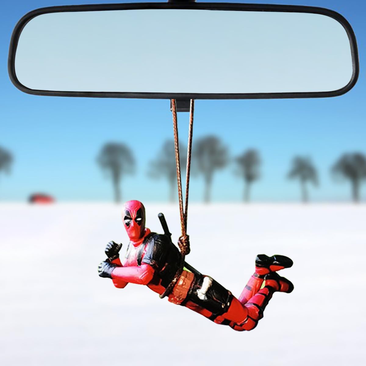 Funny Anime Car Mirror Hanging Accessories - Cute Japanese Cartoon Car Pendant Decor for Rearview Mirror - Perfect for Car Interior Decoration & Reading Ornaments | Great Gift for Anime Fans & Car Enthusiasts