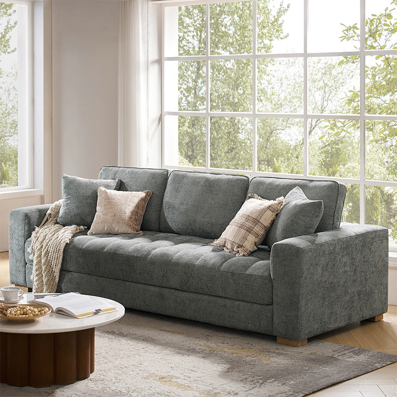 Morgan Large Four Seater Cream Colored Sofa - Luxurious Living Room Furniture for Home & Office Comfort