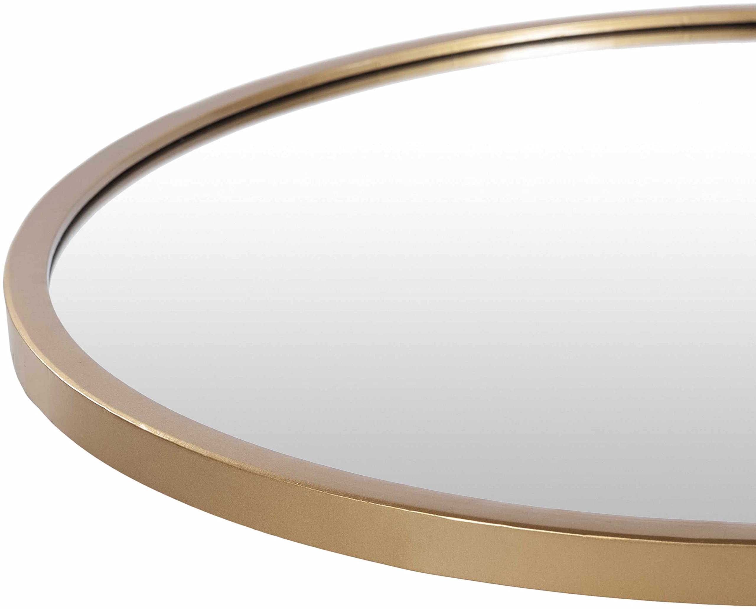 Hauteloom Guindarohan Round Decorative Wall Mirror - 22 Inch Hanging Mirror for Living Room, Bedroom & Entryway - Boho Home Decor Accent