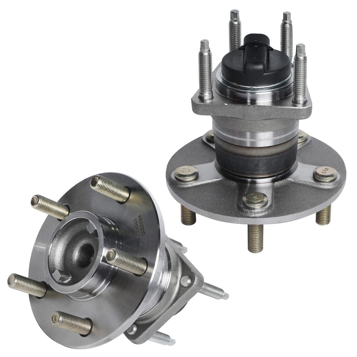 Detroit Axle - 2 Rear Wheel Bearing Hubs Assembly for Chevrolet Malibu/HHR/Cobalt, Pontiac G6, Saturn Aura - Replacement Wheel Bearings & Hub Kit - Perfect for DIY Car Repairs & Maintenance