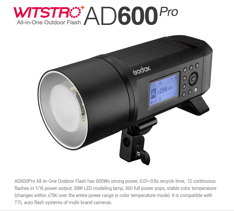 Godox AD600Pro TTL Monolight Strobe Flash - Professional Studio Lighting for Photography, Portraits, and Outdoor Shoots