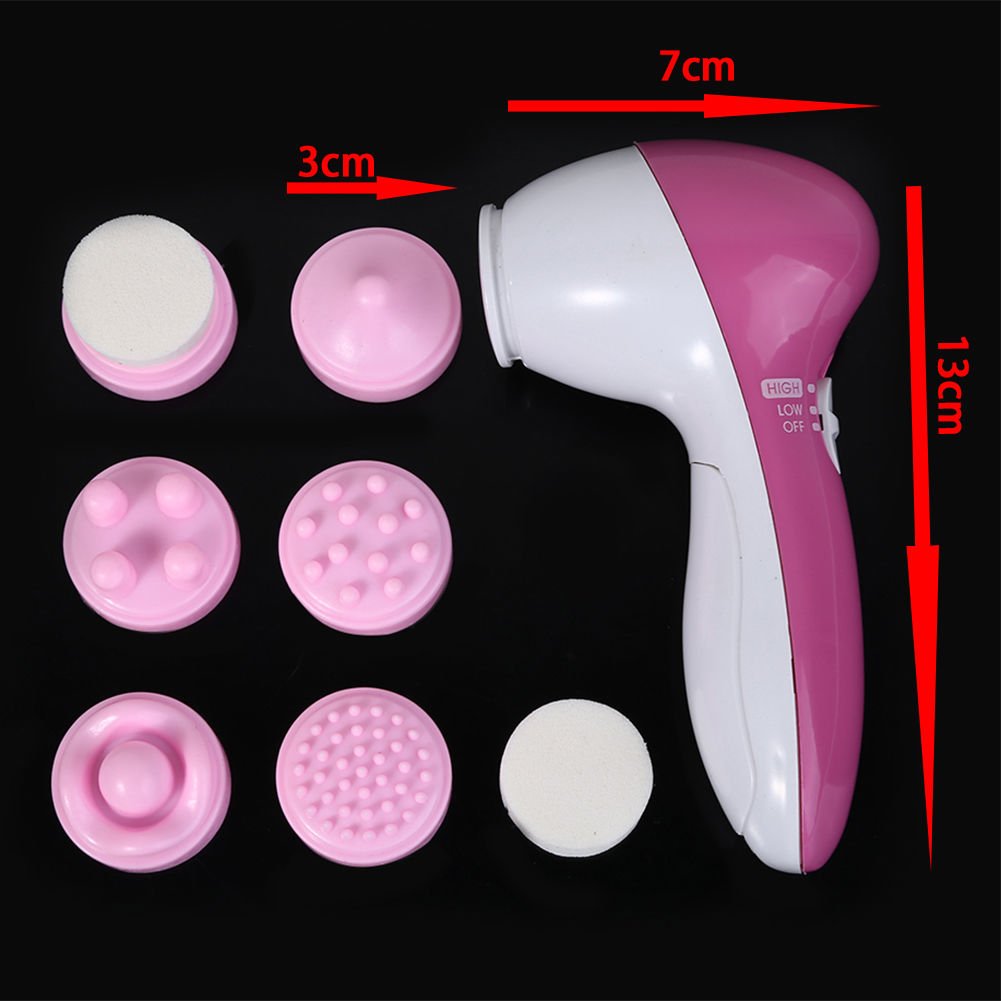 6-in-1 Facial Beauty Device - Cleansing & Massage Tool for Skin Care | At-Home Spa Treatment & Skincare Routine